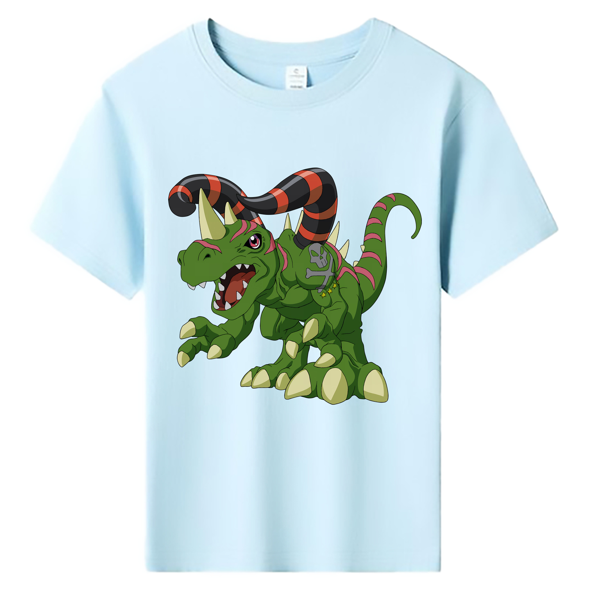 （画像用） Digimon デジタルモンスター/デジモン 綿100％キッズTシャツ（フロントプリント）